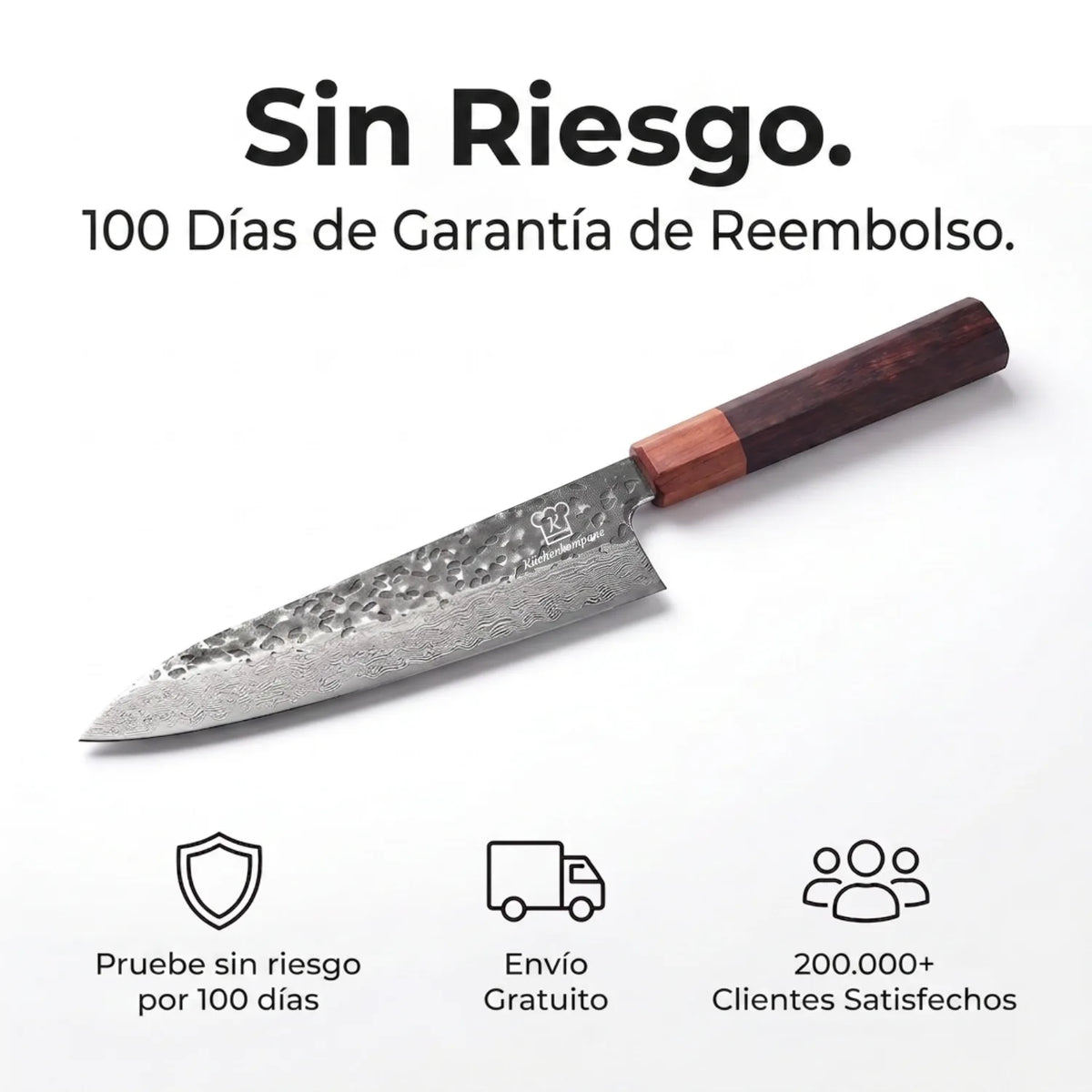 Cuchillo de Chef Damasco Shikku
